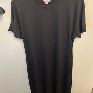 NWOT Black Maxi Dress Short Sleeve Crew Neck